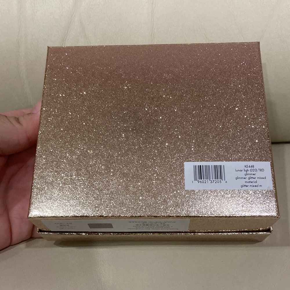 NWT Kate Spade Lunar Night Silver Sparkle Glitter Boxed Small Card Holder Wallet - Picture 15 of 15